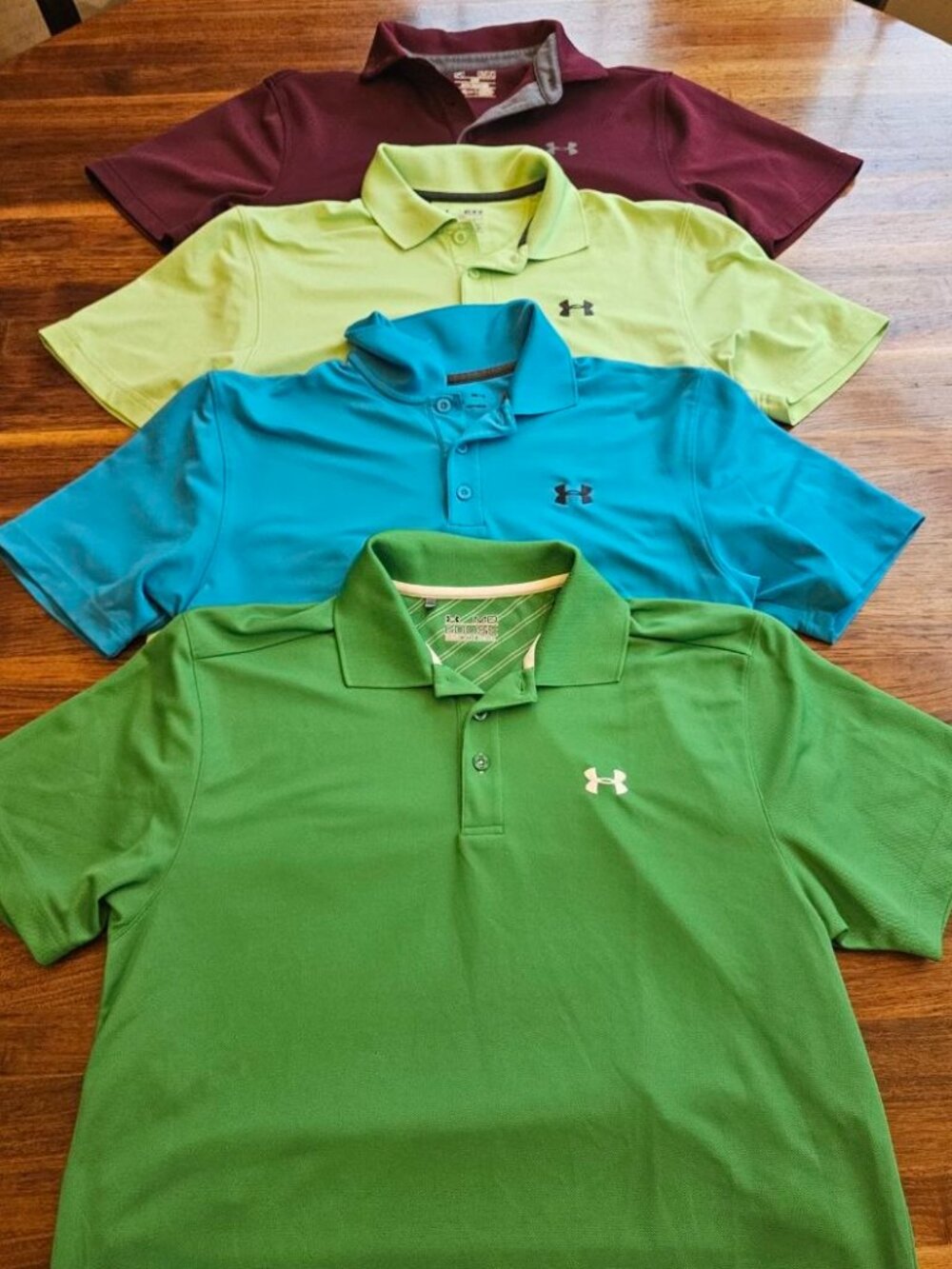 4 Under Armour Mens Polo Shirts - Size Medium -  Loose Fit